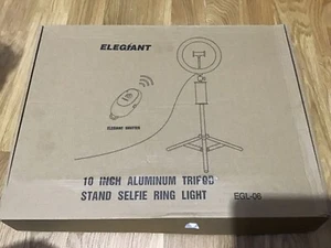 ELEGIANT EGL-06 10 inch 3 Color Modes Dimmable LED Ring Full Light Tripod Stand - Picture 1 of 2