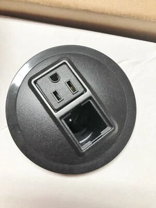 Byrne Black Power Data Center Node 1-Outlet 1-Blank Hard-wire #9810 - Bild 1 von 6