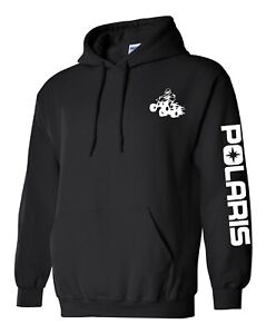 POLARIS ATV Hoodie BLACK Sweatshirt *PRIORITY SHIPPING RZR Sportsman ACE 