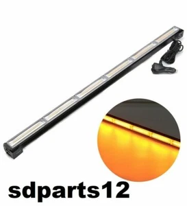 Barre lumineuse stroboscopique LED 12V Orange 90cm 9 Modes Flash Balise Urgence - Afbeelding 1 van 6