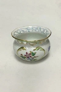 Herend Reine Victoria Vert Vase Avec Percées Bordure - Picture 1 of 6