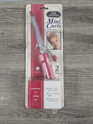 Vintage Vidal Sassoon Professional 1/2" Mini Curling Iron Model VS-103-C NOS - Image 1 of 2