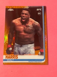 WALT HARRIS 2019 Topps Chrome UFC #86 Orange Refractor RC /25 SP Rookie Card PWE