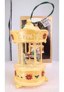 TOBIN FRALEY HOLIDAY CAROUSEL Hallmark MAGIC LIGHT MUSIC Ornament 1996 QLX7461 - Picture 1 of 24