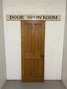 Reclaimed Vintage Old Victorian Pine Internal 4 panel Door 1905 x 705mm - Picture 1 of 24