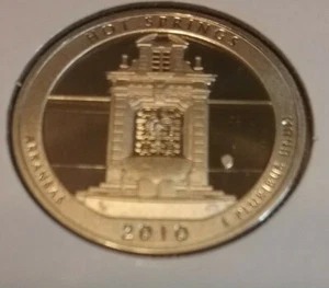 2010 Hot Springs Arkansas S America the Beautiful Quarter - Proof - Picture 1 of 2