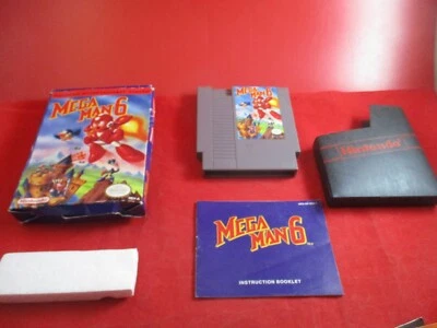 Mega Man 6 (Nintendo Entertainment System 1994) NES COMPLETE w/Box manual #L - Image 1 of 4