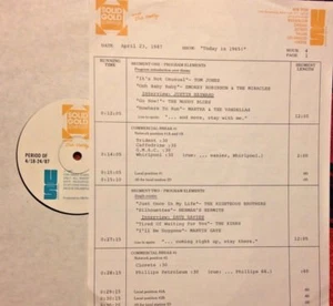 RADIO SHOW: 4/23/87 TODAY '65: TOM JONES, MOODY BLUES, KINKS, SEEKERS,GARY LEWIS - Picture 1 of 2