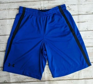 Under Armour lose Basketball Shorts ~ Herren M ~ blau schwarz Akzent sportlich zum Überziehen - Bild 1 von 6