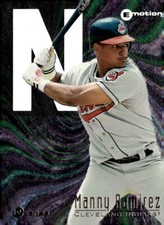 1995 SkyBox E-Motion Manny Ramirez #9 Ntense