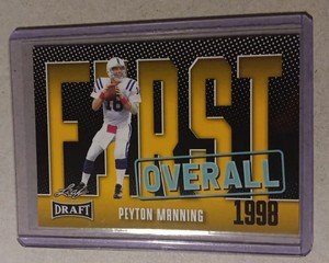 2023 Leaf Draft Yellow #8 Peyton Manning  First Overall Colts