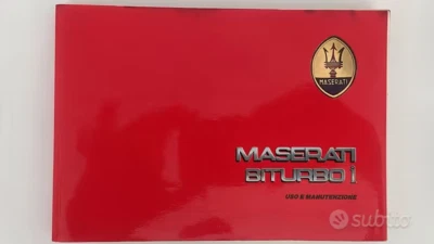 Libretto uso e manutenzione Maserati Biturbo 2000i - Immagine 1 di 4
