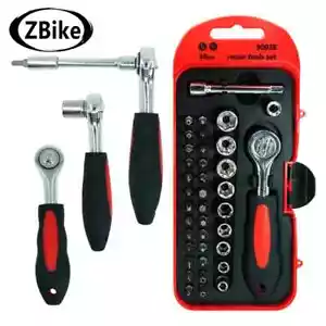 Juego de herramientas de reparación de llaves de torsión para bicicleta de montaña con tensor de enchufes Allen Key Torx - Imagen 1 de 20