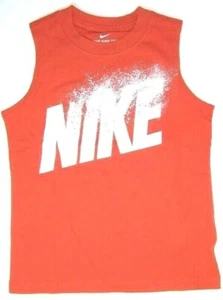 Nike Little Boys Athletic Tank Top T-Shirt NWT Size 4 Orange - Picture 1 of 4