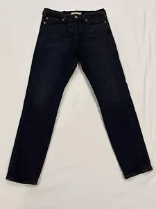 Pantalones de mezclilla Levi's Wedgie para mujer talla 28 negros rectos lavado medio botón mosca - Imagen 1 de 13