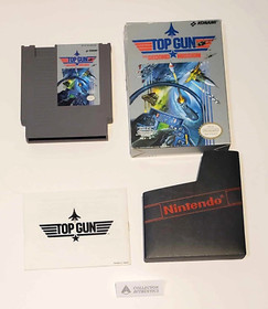 Top Gun The Second Mission NES Nintendo 1990 w Box Manual Retro Gaming TESTED