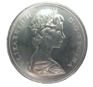 CANADIENSE DE COLECCIÓN 1972 VOYOGEUR MONEDA DE NÍQUEL DÓLAR DE $1 DÓLAR EXCELENTE FINO - Imagen 1 de 2