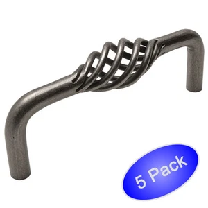 *5er Pack* Cosmas Schrank verwittertes Nickel Vogelkäfig Griffgriffe #9992-96WN - Bild 1 von 1