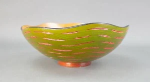 Robert Wilhelm 2012 Signed William Bounds Pep Art Large Wooden Serving Bowl - Picture 1 of 10
