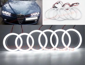 LED Halo Ring for Alfa Romeo 159 Brera Spider 05-11 Angel Eye lamp DRL white - Picture 1 of 16
