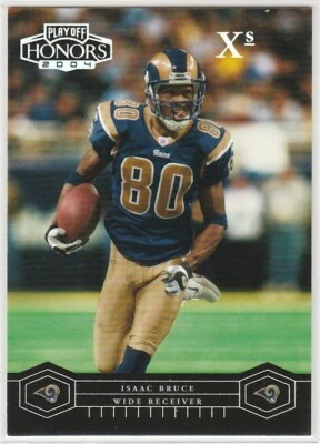 🏈 2004 Playoff Honors Xs #86 ISAAC BRUCE SP /199 Rare! St. Louis Rams HOF 🏈 - Image 1 of 2