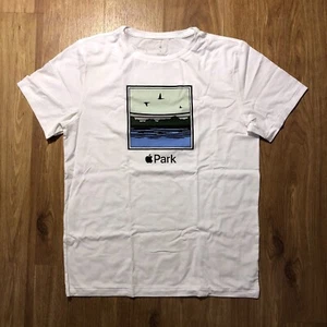 Apple HNKC2LL/A Apple Park Pond T-Shirt (White / Multi), 100% Cotton, Size S - Picture 1 of 9