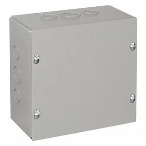 WIEGMANN SC080804 - Fiberglass Screwcover Junction Box 8x8x4 Enclosure, NEMA 12 - Picture 1 of 3