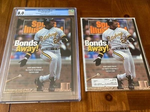 Barry Bonds Sports Illustrated CGC 8.0 White (1st SI)- Pirates +extra +magnet - Picture 1 of 5