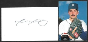 Mike Munoz ( Debut 1989) LAD DET COL TEX SIGNED AUTOGRAMM AUTO 3x5 INDEX COA - Bild 1 von 1
