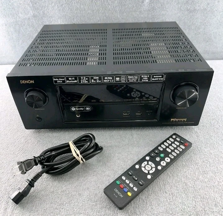 Denon Integrated Network AV Receiver AVR-X3300W IN-Command 7.2ch WiFi Bluetooth - Image 1 of 4