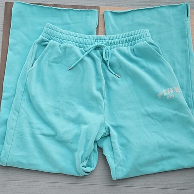 Pantalones deportivos ROSA de lana hiedra pierna ancha dobladillo dividido dulces como nuevos AGOTADOS pequeños regulares Foto 1 de 4