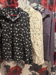 Lote de camisas XXL florales con botones para hombre APT.9 SONOMA informales calce ajustado - Imagen 1 de 11