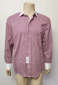 Camisa Brooks Brothers 16-34 Rojo Blanco Azul Algodón NUEVA CON ETIQUETAS $198 - Imagen 1 de 10