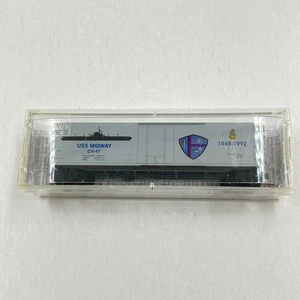 Micro Trenes Escala N USS Midway Navy Series #11 CV-41, 50' Boxcar #03800411 - Imagen 1 de 6