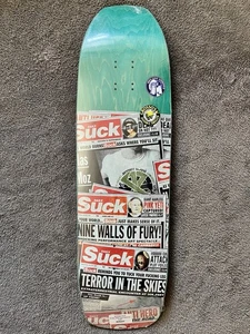 Antihero Jeff Grosso Daily Suck Doppio Forato Teal Skateboard Deck 9,25” ~ Nuovo - Foto 1 di 11