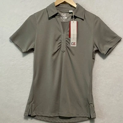 Polo de golf Cutter & Buck DryTec gris talla M - nuevo con etiquetas Foto 1 de 4