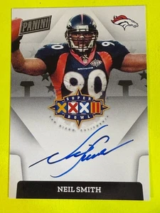 DA108199 2022 Panini Select Super Bowl Signatures Neil Smith #SBXXXII-NS Auto  - Picture 1 of 2