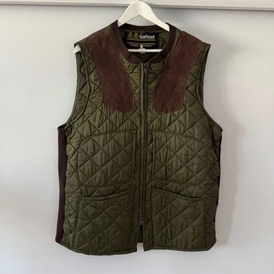 Men's Barbour Gilet Vintage 2 Crests Quilted Hunting Size XL - Image 1 of 4