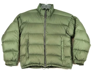 Marmot Guides Goose Down Hoody Mens M Olive Green Quilted Puffer Jacket Coat - Picture 1 of 15