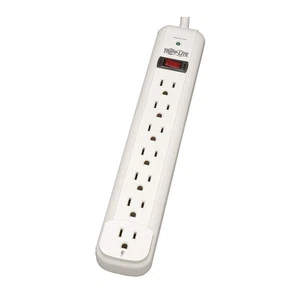 TRIPP LITE TLP725 Surge Protector Strip,7 Outlet,Wht 4HHH1 - Picture 1 of 1
