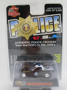 Racing Champions Police USA #80 1997 Chevy Corvette Florida Highway Patrol Car - Picture 1 of 2
