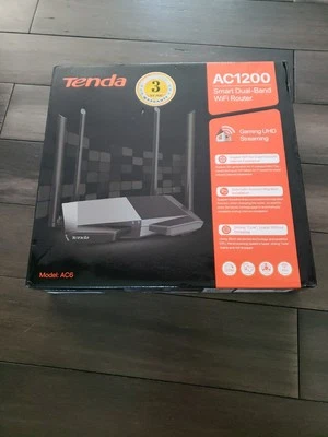 Tenda AC1200 Dual Band WiFi Router Open Box - Image 1 of 2