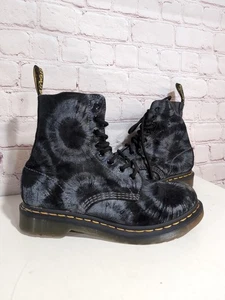 Dr. Martens 1460 Damen-Lederstiefel Pascal Batik blau schwarz US-Größe 7 - Bild 1 von 9