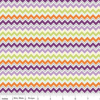 Dress Up Days Grape Chevron by Doohikey Designs for Riley Blake, 1/2 yard fabric - Image 1 of 3