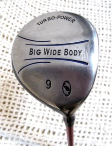 Turbo Power BIG WIDE BODY Fairway 9 Wood 39" RH ~ Ladies Flex Graphite Shaft - Picture 1 of 8