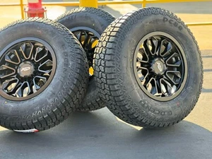 18" Wheels 8x180 Rims 35" Tires Dodge RAM 2500 3500 Chevy Silverado GMC Sierra - Picture 1 of 13