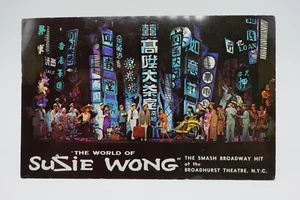 1959 Broadway Show The World Of Suzie Wong Broadhurst Theater NYC Ad Postcard - Picture 1 of 2