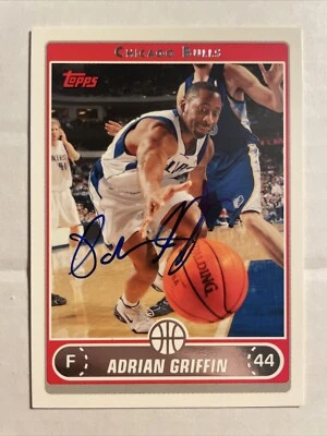 2006 Topps Adrian Griffin Autographed Card #203 In Person Chicago Bulls CB380 - Image 1 of 2