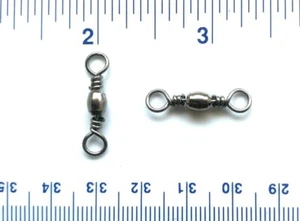 100 GT Super Strong Black Barrel Fishing Swivels Size 6 (60# Test) - Picture 1 of 1