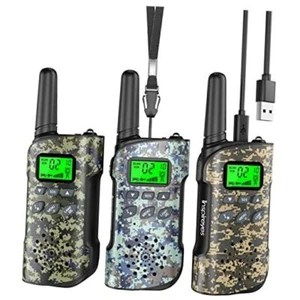 Walkie Talkies for Kids Rechargeable, 48 Hours Working Time 2 3 Pack Camouflage - Picture 1 of 7